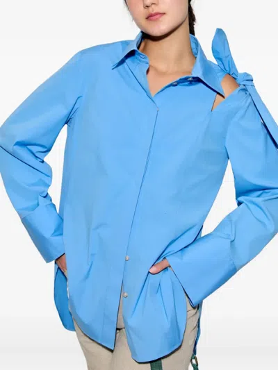 Rosie Assoulin Knotted Poplin Shirt