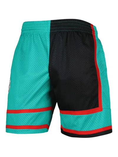 Mitchell & Ness Men's Black/turquoise Vancouver Grizzlies Hardwood Classics 2001 Split Swingman Shorts