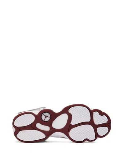 Jordan 6 Rings Gs "white/team Red" Sneakers In Burgundy