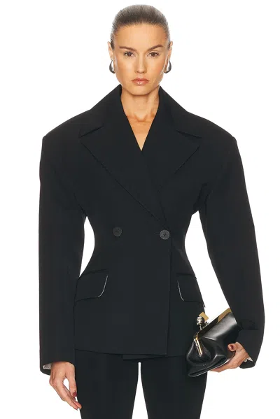 Jacquemus Structured Wool Jacket Exaggerated Shoulders