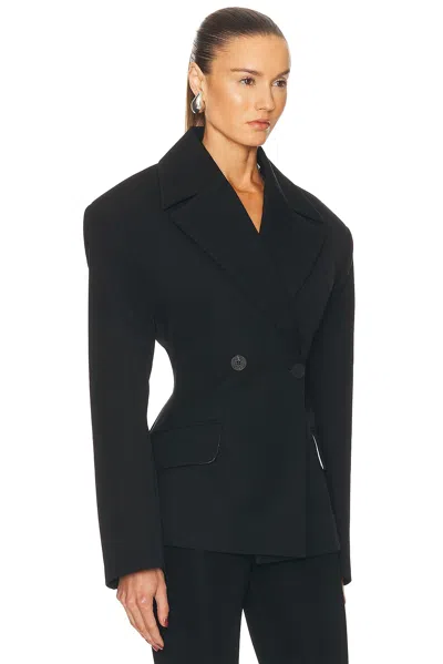Jacquemus Structured Wool Jacket Exaggerated Shoulders
