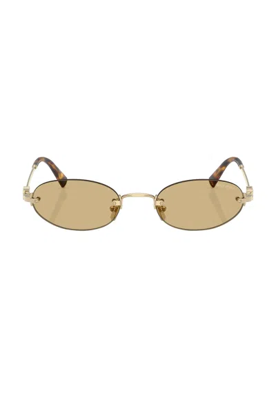 Miu Miu Eyewear Oval Frame Sunglasses
