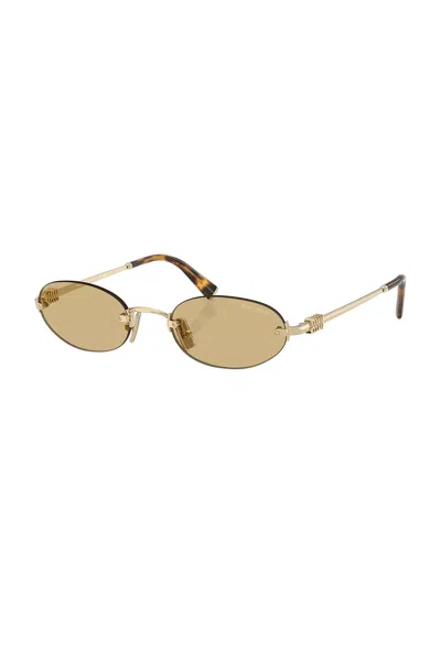 Miu Miu Eyewear Oval Frame Sunglasses
