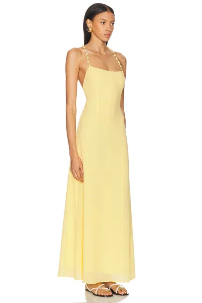 Solid & Striped Renna Dress In Custard In Yellow