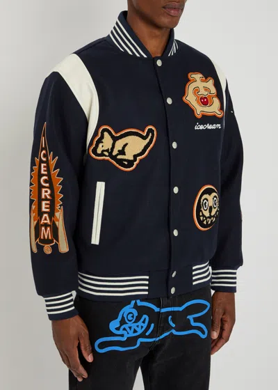 Ice Cream Collegiate Padded Felt Varsity Jacket