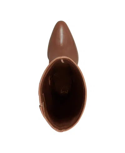 Marc Fisher Ltd Womens Lannie Tall Block Heel Boots Regular Wide Calf In Brown