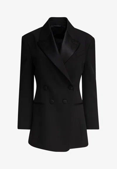 Givenchy Jacket In Wool With Pleated Back