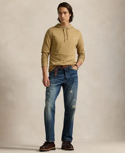 Polo Ralph Lauren Men's Jersey Hooded T-shirt In Brown