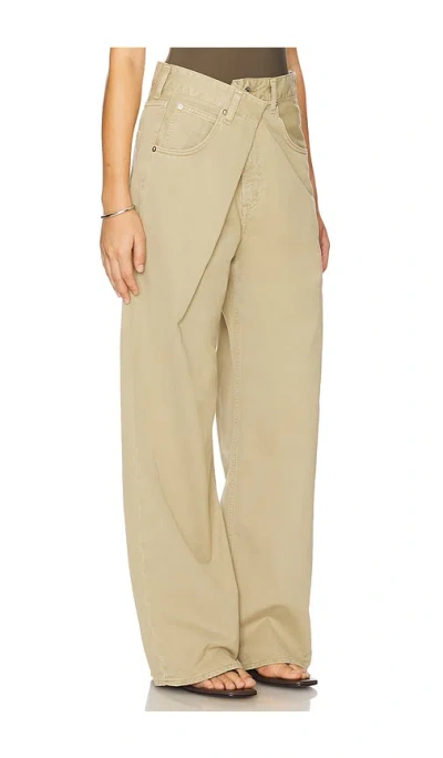 Agolde Vana Jeans Myrtle In Green