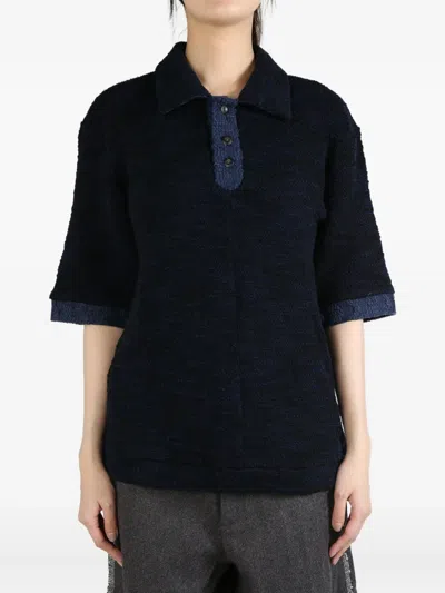 TEXTURED KNIT POLO SHIRT