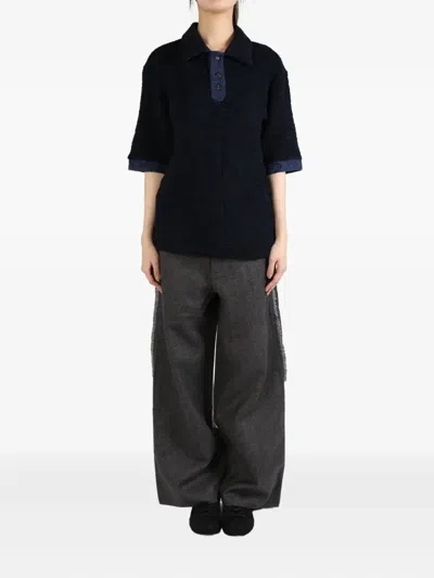 TEXTURED KNIT POLO SHIRT