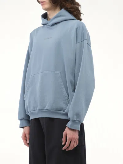 Balenciaga Logo-print Hoodie In Gray