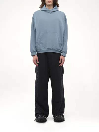 Balenciaga Logo-print Hoodie In Gray