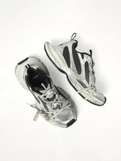 Balenciaga Multicolor Mesh And Rubber 3xl Gradient Sneakers In Gray