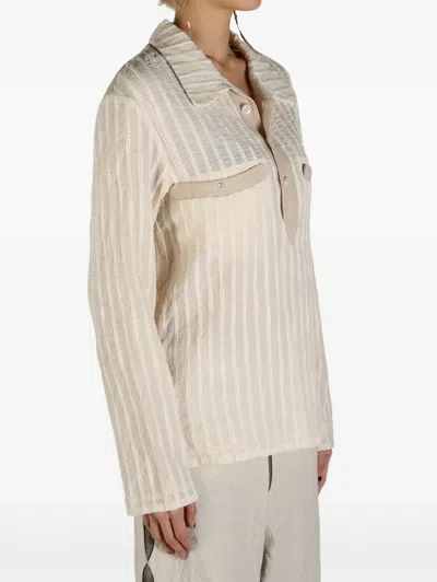 TEXTURED TWO-POCKET SHIRT