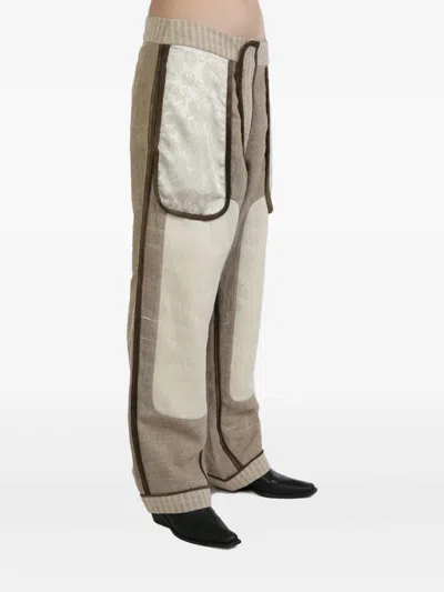 Communs Contrast-panelled Trousers