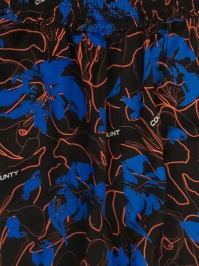 Marcelo Burlon County Of Milan Flowers Shorts In Black