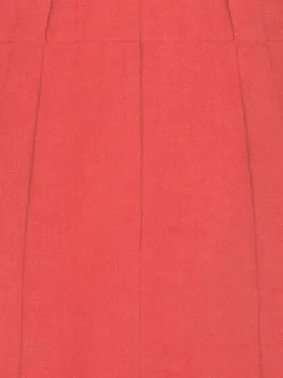 Blazé Milano Blaze Milano Coral Silk Blend Flica Selle Shorts In Red