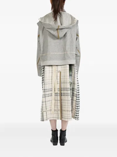 Communs Layered Check Coat