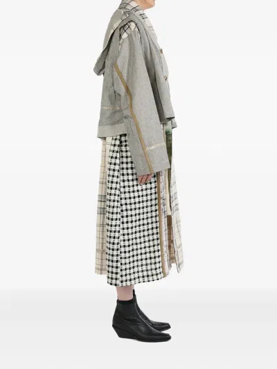 Communs Layered Check Coat