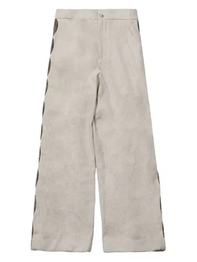 SIDE STRIPE WIDE-LEG TROUSERS