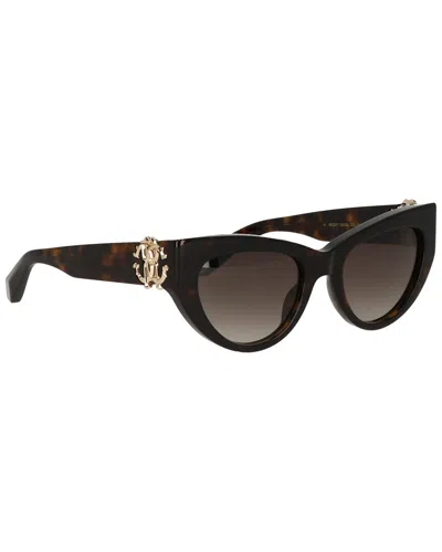 Roberto Cavalli Unisex Src017m 0722 Sunglasses In Black