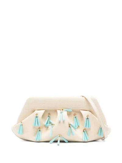 Themoirè Textured Bag With Paper Fringes