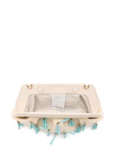 Themoirè Textured Bag With Paper Fringes