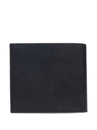 Paul Smith Textured Leather Bifold Wallet With Embossed Signature