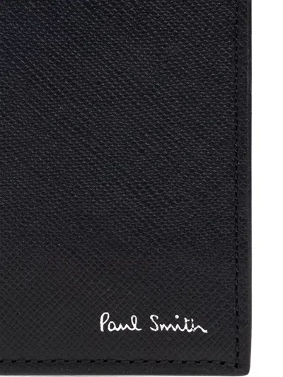 Paul Smith Leather Bi-fold Wallet In In Black