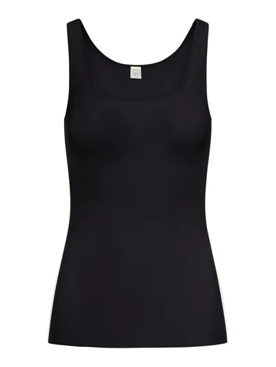 Totême Toteme Women Knitted Tank Top In Black