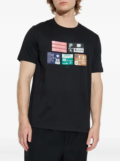 Ps By Paul Smith Regular Fit T-shirt In Black