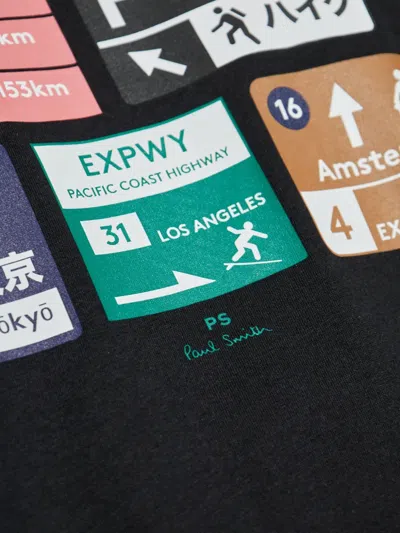 Ps By Paul Smith Regular Fit T-shirt In Black