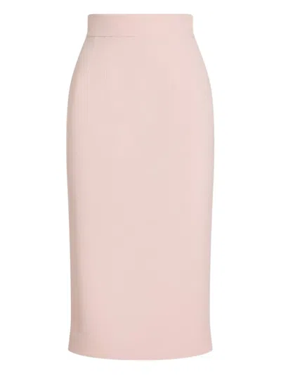 Dolce & Gabbana Stretch Cady Skirt In Pink