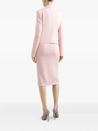 Dolce & Gabbana Stretch Cady Skirt In Pink