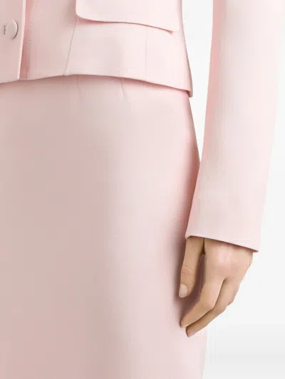 Dolce & Gabbana Stretch Cady Skirt In Pink