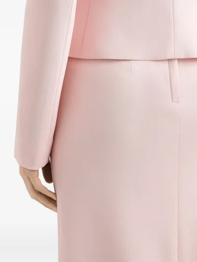 Dolce & Gabbana Stretch Cady Skirt In Pink