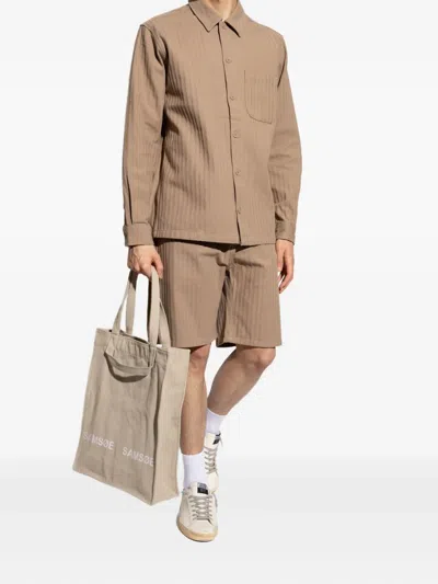 Samsoe & Samsoe Saeddie Striped Shorts