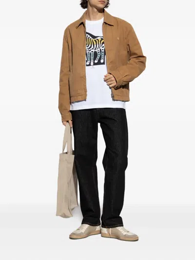 Ps By Paul Smith Ps Paul Smith Zebra Print Cotton T-shirt In White