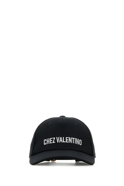 Valentino Garavani Logo Baseball Cap In Black