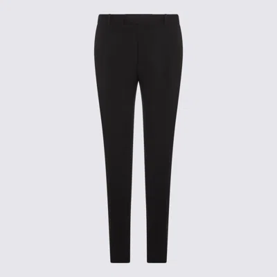 Alexander Mcqueen Slim Fit Trousers With Pockets And Belt Loops In Black