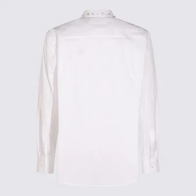 Alexander Mcqueen Embellished Collar Long Sleeves Shirt In White