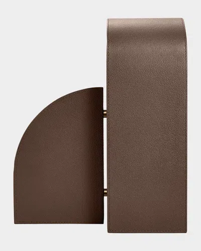 Assouline Leather Left Cubist Bookend