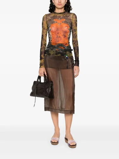 Jean Paul Gaultier Top "médaillon" In Multi