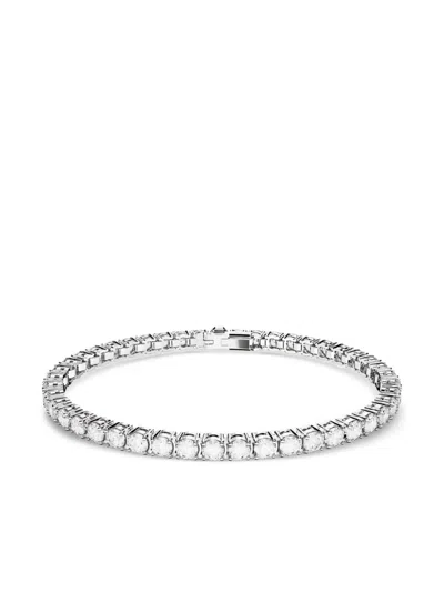 Swarovski Womens Silver Matrix Rhodium-plated And Zirconia Bracelet