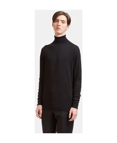 Aiezen Turtleneck Knitted Sweater In Black