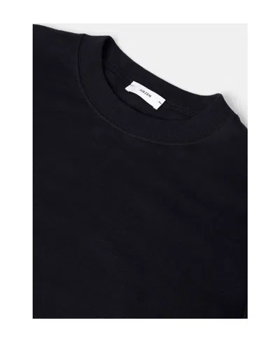 Aiezen Half-length-sleeve Crew-neck T-shirt In Black