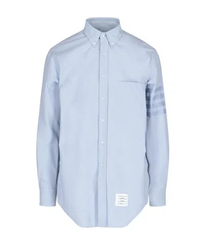 Thom Browne Light Blue Cotton Button-down Shirt