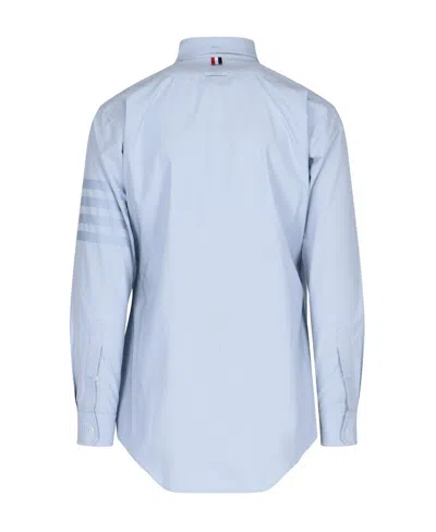 Thom Browne Light Blue Cotton Button-down Shirt