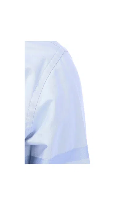Thom Browne Light Blue Cotton Button-down Shirt